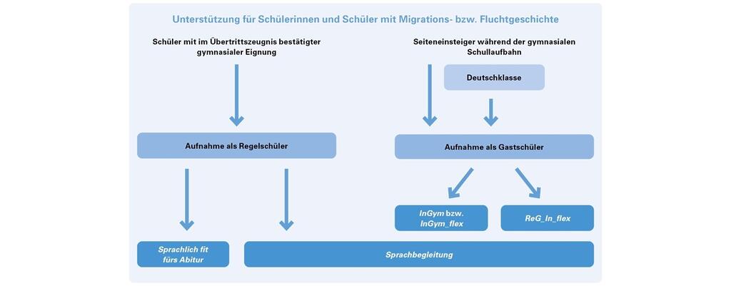 Graphik Unterstützungsangebote am Gymnasium