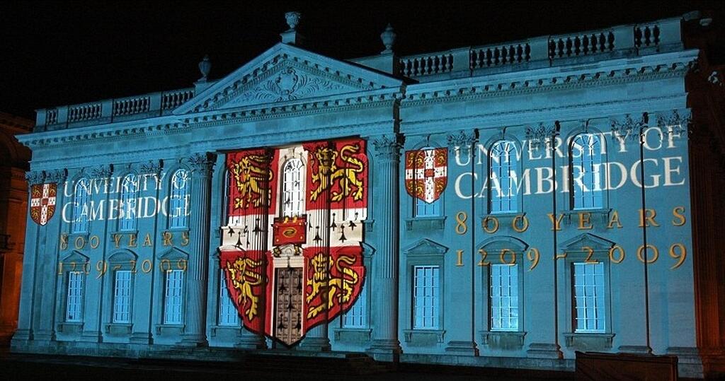 The 800th anniversary light show on the Senate House