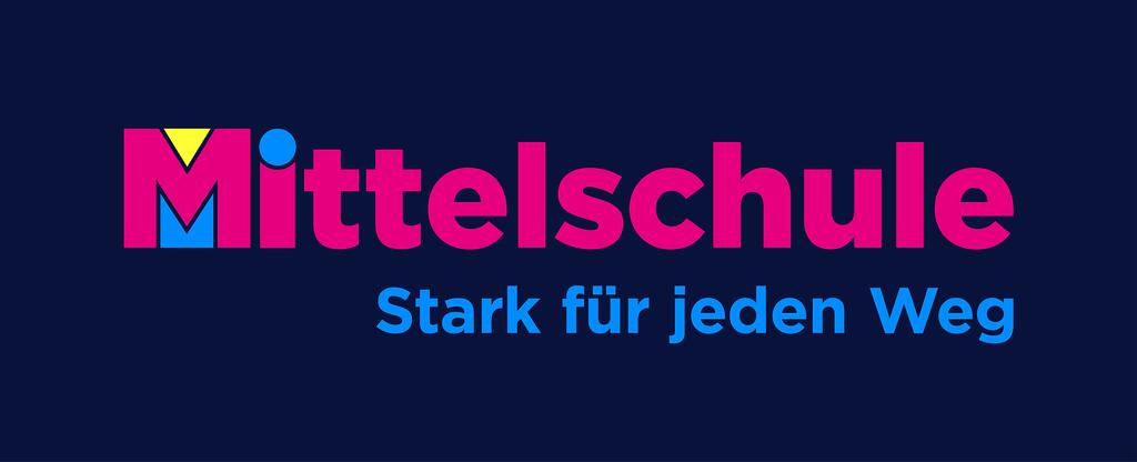 Logo "Mittelschule. Stark für jeden Weg"